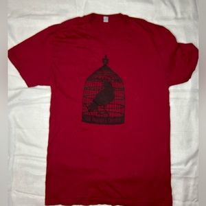 The Horrible Crowes Gaslight Anthem Brian Fallon red birdcage tee men’s small